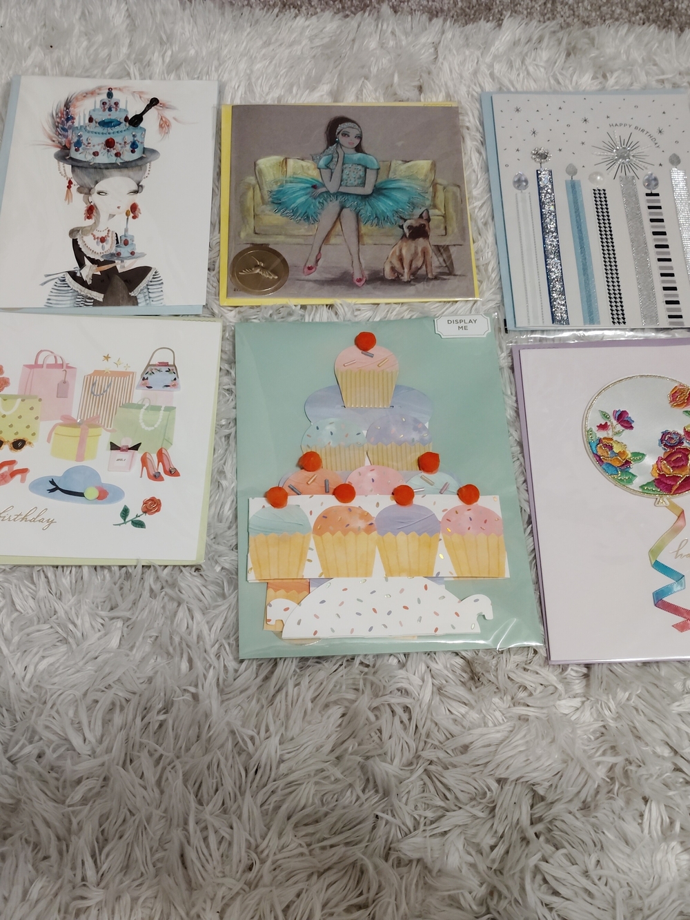 Papyrus Greeting Card Lot Of 6 New Jewel Embellished Party (87)